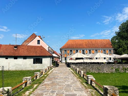 Historic architecture in the old town of Varaždin, Croatia
