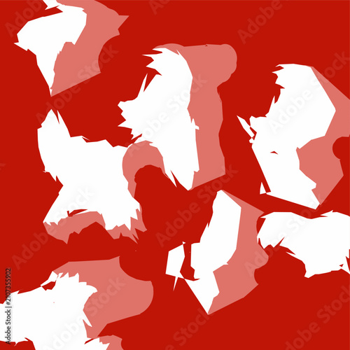 map of the world red and white background