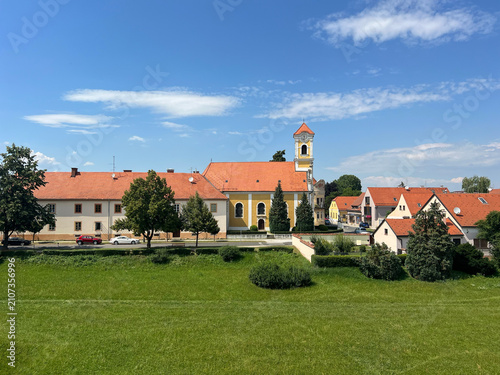 Historic architecture in the old town of Varaždin, Croatia
