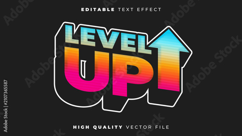 90's Retro Gradient Editable Vector Text Effect