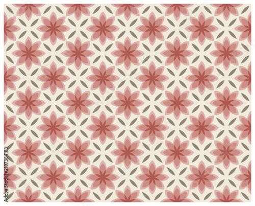 Decorative floral seamless vector pattern for wallpaper, textile and surface design.
