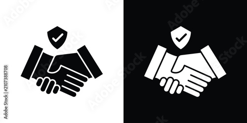 Foto Trust icon flat symbols pack