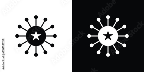 Canvastavla Additional skills icon thin pictogram series