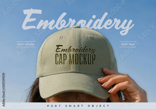 Embroidery Cap Mockup