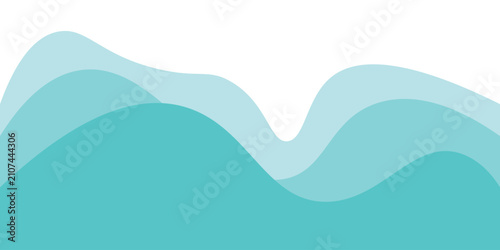 Cuadro en lienzo Refreshing shimmering water abstract background frame vector illustration mater