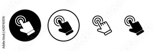 Hand click icon vector illustration. pointer sign and symbol. hand cursor icon
