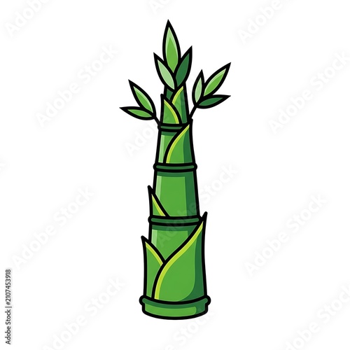 Green potted cactus plant isolated on white.