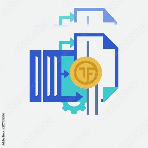 2D Flat Design Trade Finance Icon