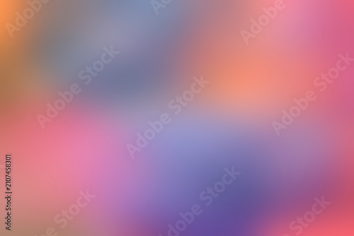 Fotografía Coral orange and periwinkle purple merge into a vibrant, soft-focus gradient with neon-like glow, perfect for nightlife flyers, tech events, and design accents