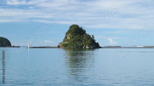 Sea stack in the water, Izu Peninsula