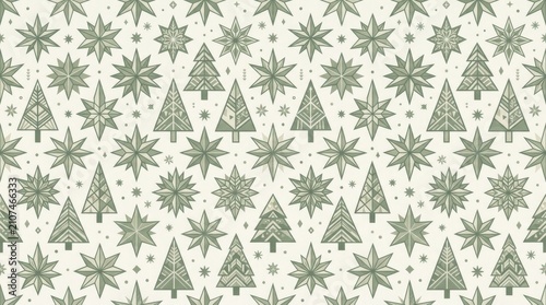 Sweden patterns festive christmas tree and snowflake design with scandinavian christmas snowflake background wallpaper
