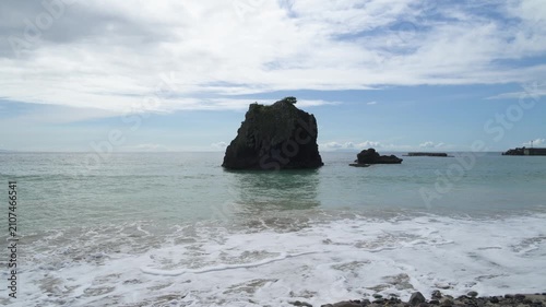 Sea stack in the water, Izu Peninsula