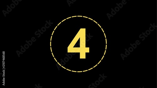 countdown in black