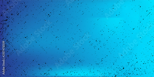 Konstfotografi Abstract Blue Background with Black Speckle Noise Texture and Vibrant Cyan Gradi