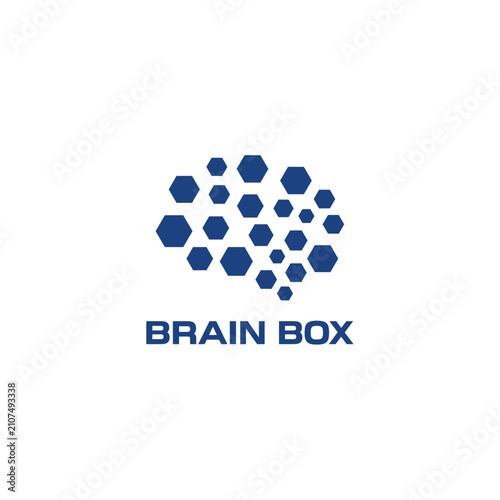Brain Box Logo Vector Modern