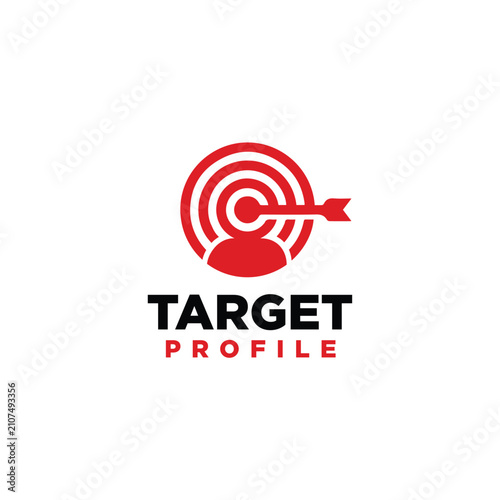 Target Profile Logo Vector Simple Modern Icons