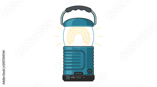 Rechargeable Led Lantern with Power Button and Usb Charging