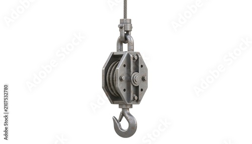 Heavy-duty industrial pulley system for lifting and moving objects with ease.