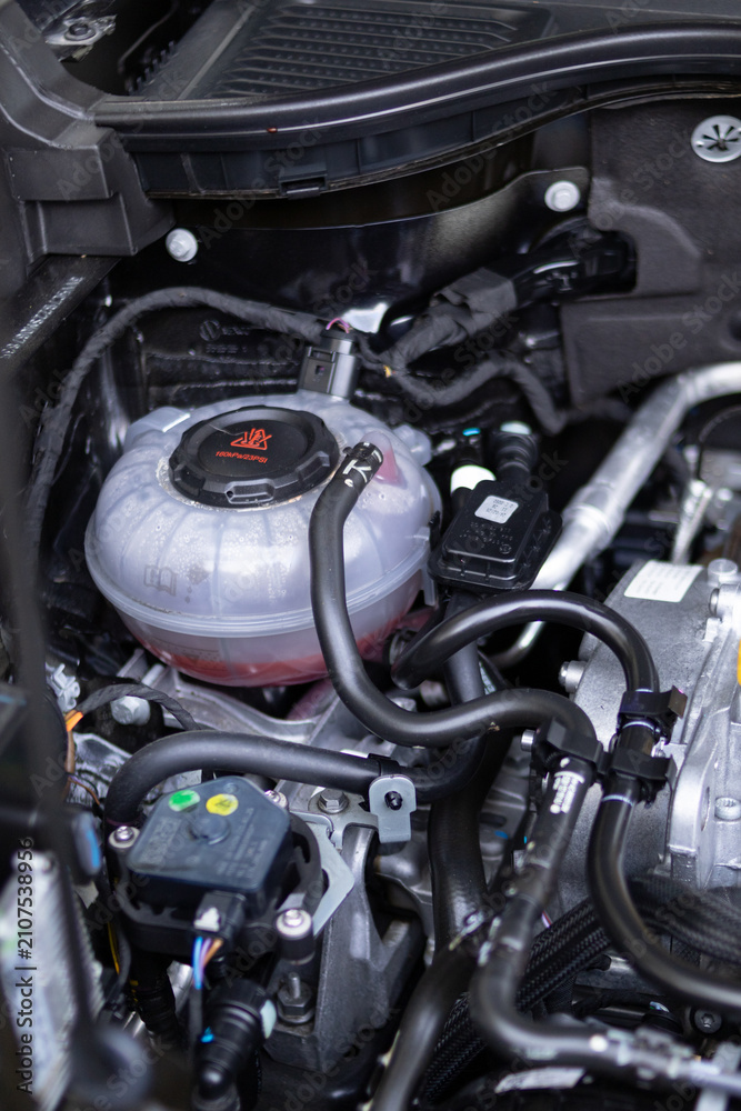 Fototapeta premium Car Engine Under the Hood