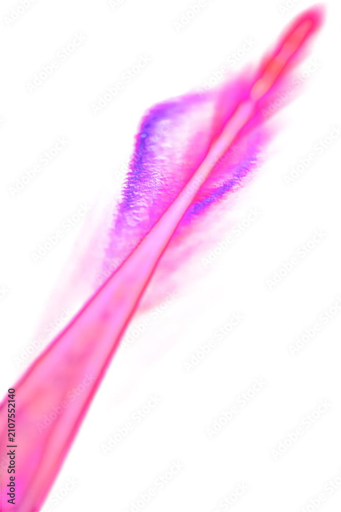 Obraz premium A vibrant, abstract depiction of a glowing, elongated form resembling a feather.