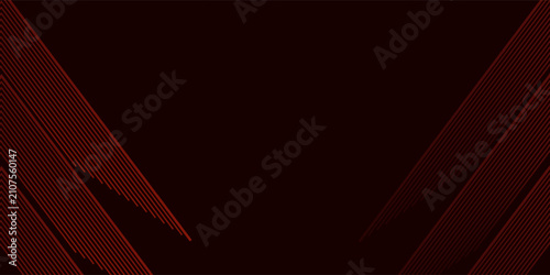 Abstract red neon arrow light glow background. Futuristic cyber laser line motion banner for casino. Dynamic techno perspective beam 3d graphic design. Cool party power and energy boost led tunnel