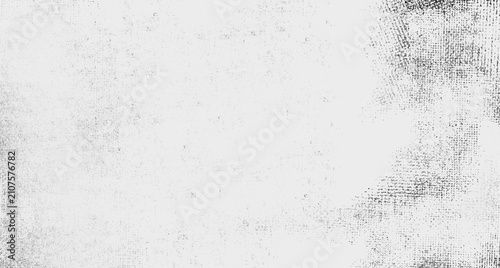 Bild auf Leinwand Distressed Black and White Grunge Texture Background with Halftone Pattern