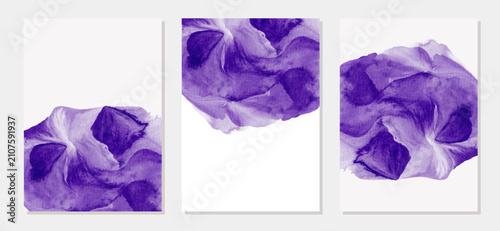 Obraz na plátne multipurpose abstract purple watercolor background