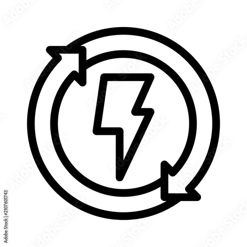 Energy line icon
