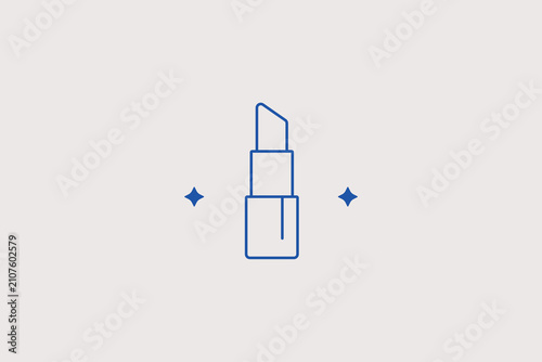 Fotografija Lipstick line icon for cosmetics store
