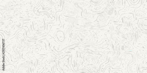 Schilderij op canvas Seamless topographic map pattern featuring contour lines in a light gray color s