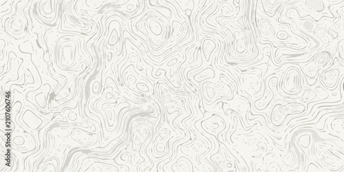 Foto Topographic map pattern featuring swirling contour lines rendered in a neutral g