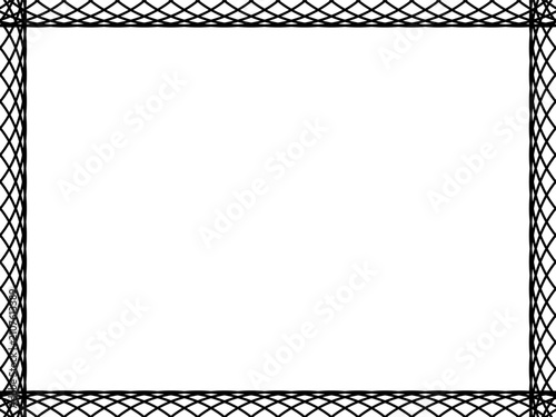 Ornate geometric border frame
