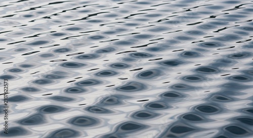 Gentle ripples on water surface reflecting natural light patterns