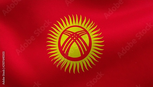 flag of Kyrgyzstan