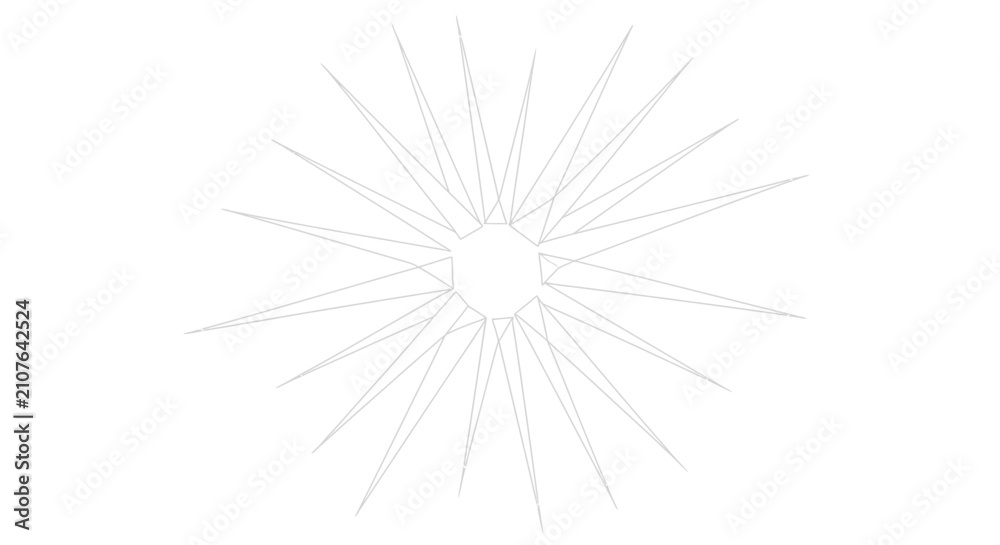 Fototapeta premium Abstract Starburst Geometric Pattern