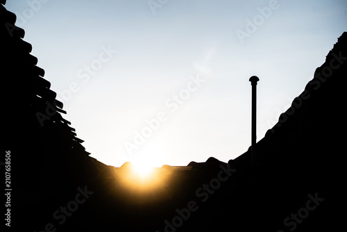 silhouette of a man