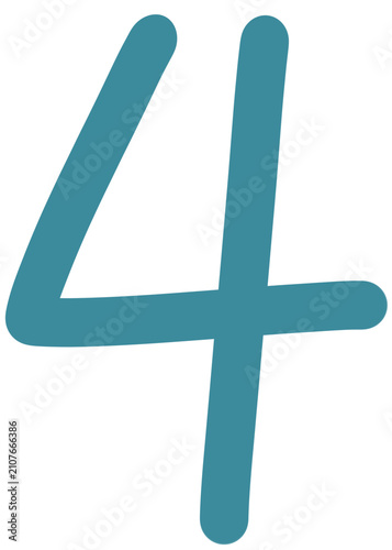 Fototapeta kuchenna Rainbow-colored numbers