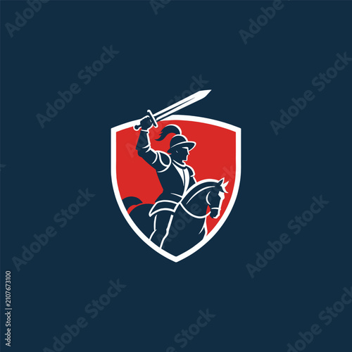 Canvastavla Conquistador Man Logo