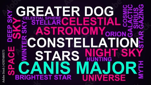 Canis Major Word Cloud