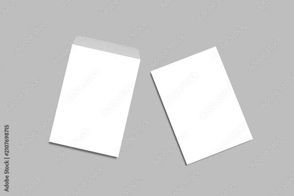 Fototapeta premium Realistic Premium Envelope Blank Mockup Template