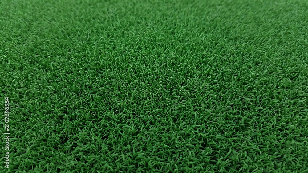 Fototapeta premium Artificial grass turf texture realistic green lawn surface