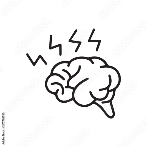 Stressed Brain Illustration