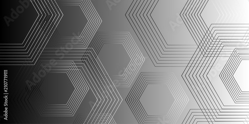 Fotografija Abstract slash thin diagonal fabric parallel stripe black and white transparent line background