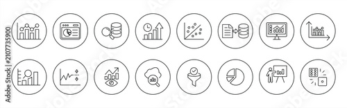 Foto Statistics icon set