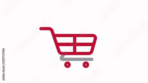 Online Shopping Cart Animation Icon