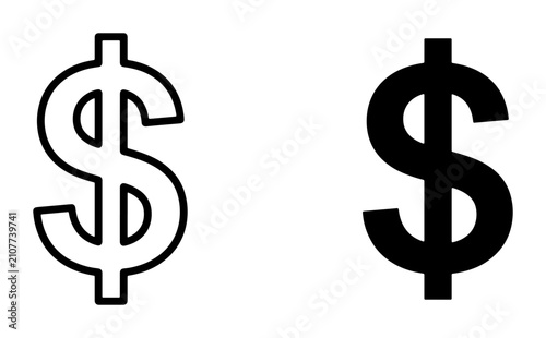 Dollar Sign Icons, Currency Symbol Graphics, Financial Vector Art, Money Symbol Illustrations, Business Finance Icons, Economic Symbols, Payment Icons