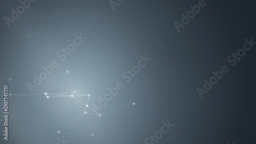 Obraz na płótnie Abstract network of points and lines