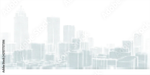City buildings abstract background. Smart city, urban concept, real estate, organization office, future cityscape, skyline panorama, skyscraper architecture, building construction tech concept.