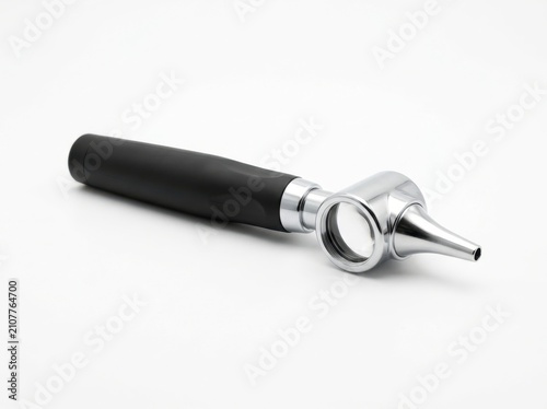 Otoscope on White Background