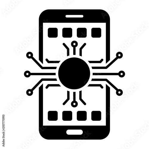 Mobile Device Bug Malware Detection Icon